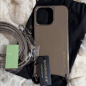 Bandolier Rayna Chrome Crossbody Phone Case - iPhone 15 Pro Max